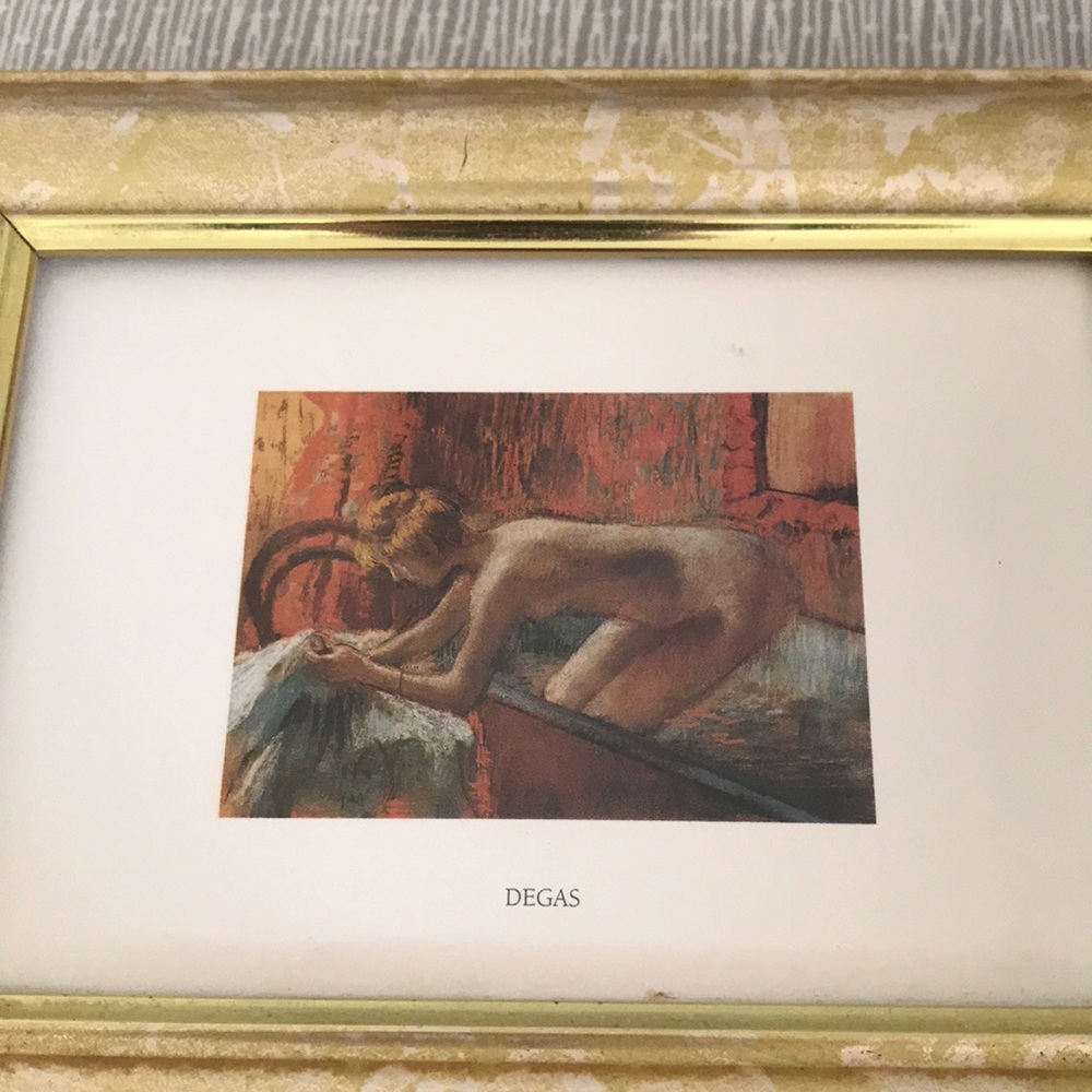 Degas print framed . Frame 8x6 inches